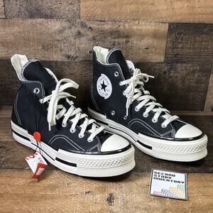 Converse Chuck Taylor All Star 70 Plus High Black White A00916C W 10.5 M 8.5 42